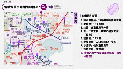 2026年清華大學生理用品取用點圖片